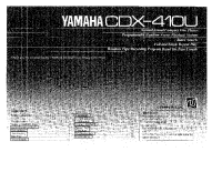 Yamaha CDX-410-U - Owners Manual 